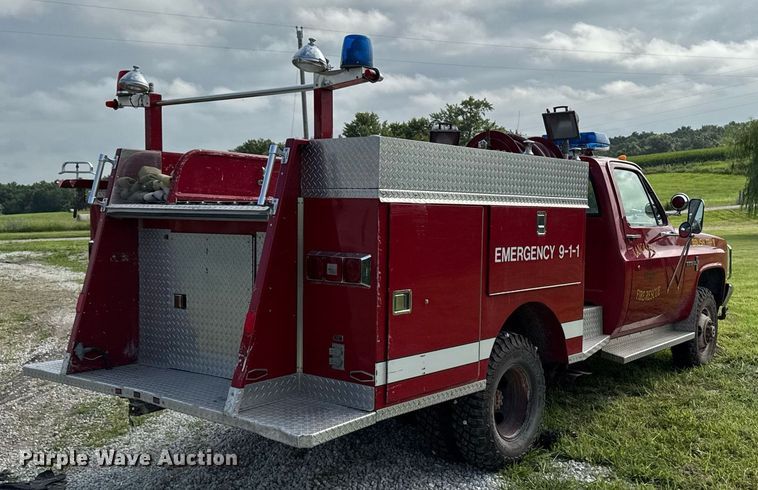 image for item EM2158 1982 Chevrolet K30 Custom Deluxe brush fire truck