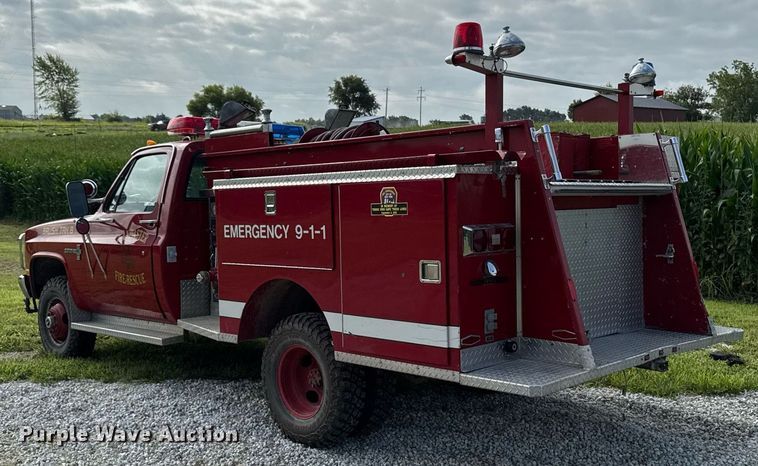 image for item EM2158 1982 Chevrolet K30 Custom Deluxe brush fire truck