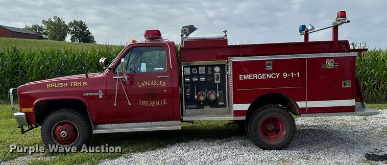 image for item EM2158 1982 Chevrolet K30 Custom Deluxe brush fire truck