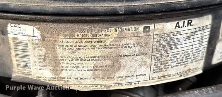 image for item EM2158 1982 Chevrolet K30 Custom Deluxe brush fire truck