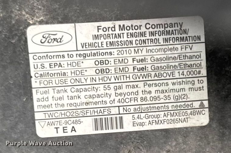 image for item EM2310 2010 Ford E450 delivery truck