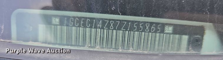 image for item EO1617 2007 Chevrolet 1500 pickup truck