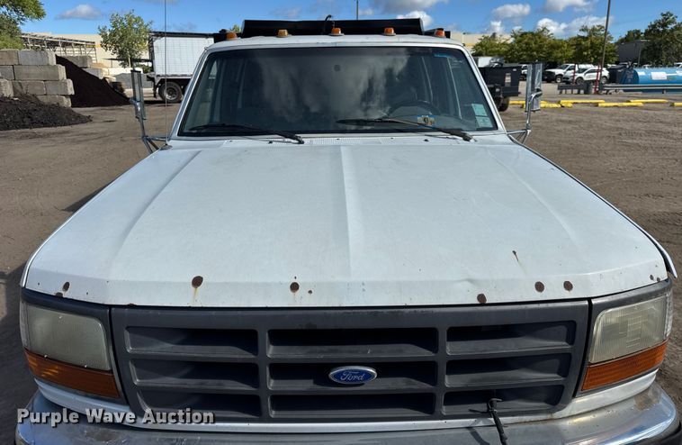 image for item ER0002 1995 Ford F350 Crew Cab dump bed pickup truck