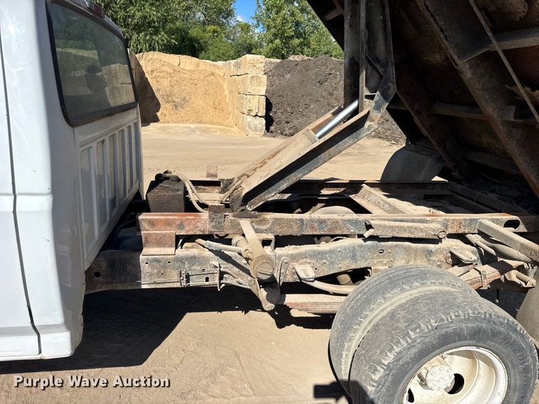 image for item ER0002 1995 Ford F350 Crew Cab dump bed pickup truck
