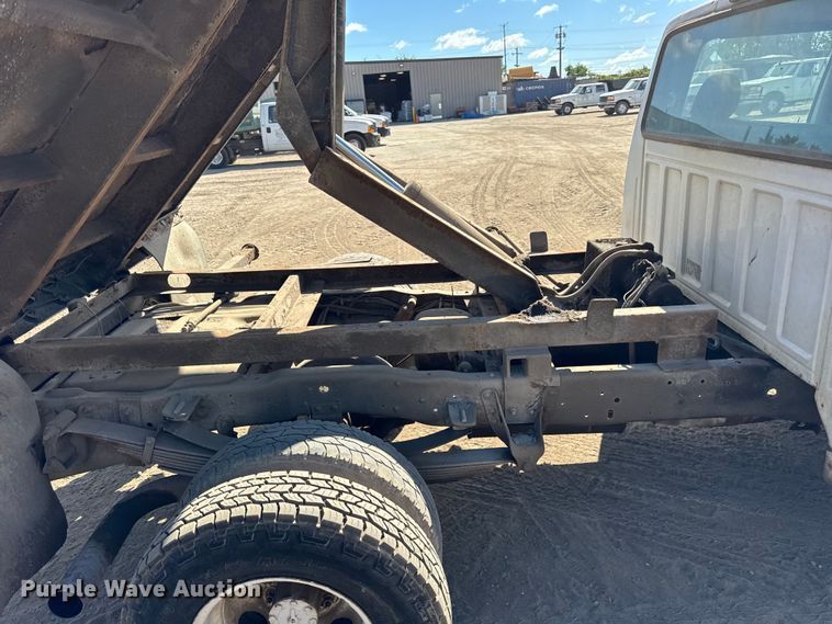 image for item ER0002 1995 Ford F350 Crew Cab dump bed pickup truck
