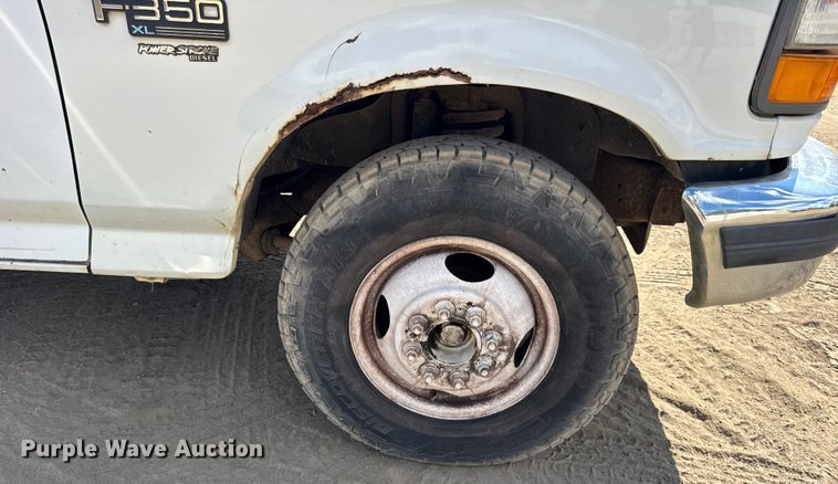 image for item ER0003 1995 Ford F350 Crew Cab dump bed pickup truck