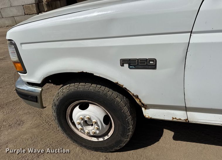 image for item ER0006 1995 Ford F350 Crew Cab dump bed pickup truck