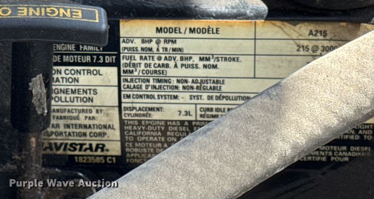 image for item ER0006 1995 Ford F350 Crew Cab dump bed pickup truck