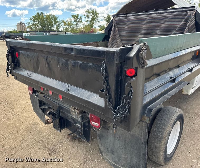 image for item ER0007 1995 Ford F350 Crew Cab dump bed pickup truck