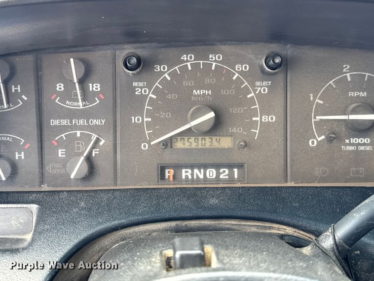 image for item ER0007 1995 Ford F350 Crew Cab dump bed pickup truck