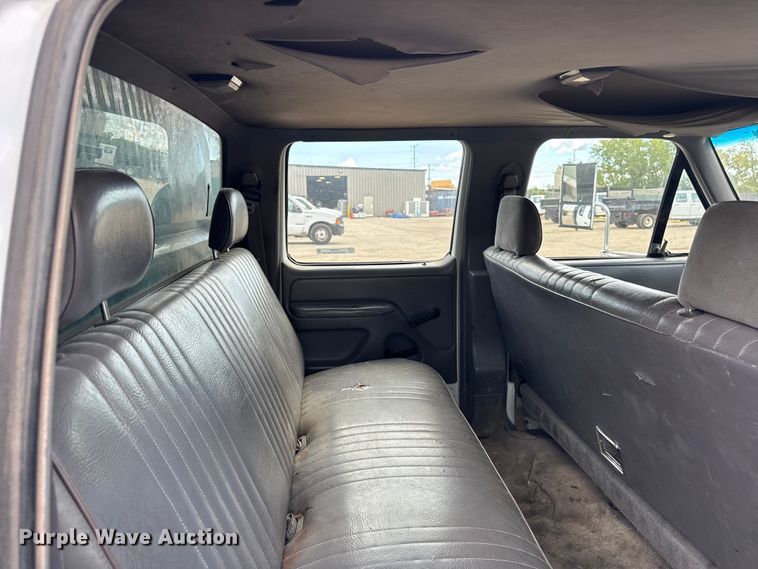 image for item ER0007 1995 Ford F350 Crew Cab dump bed pickup truck