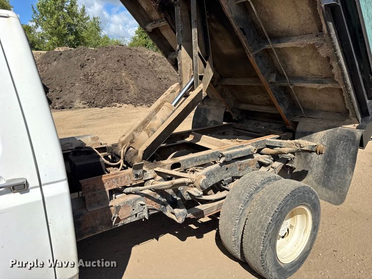 image for item ER0009 1995 Ford F350 Crew Cab dump bed pickup truck