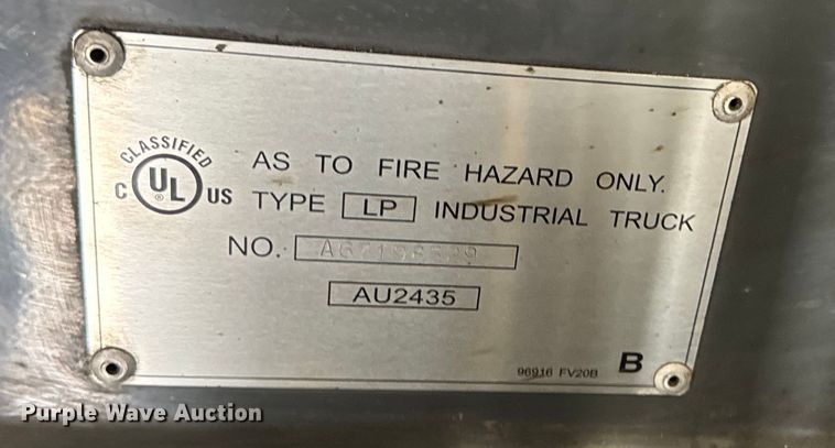 image for item ER0019 2016 UniCarriers PF50  forklift