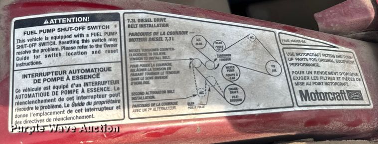 image for item ER2260 2000 Ford F250 Super Duty SuperCab flatbed pickup truck