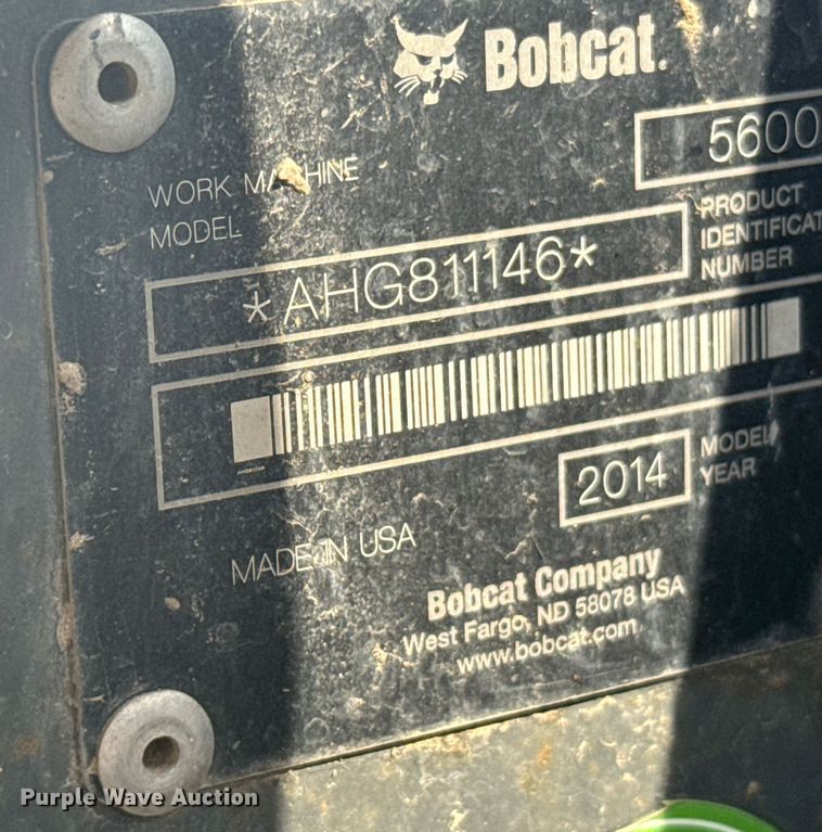 image for item ER2261 2014 Bobcat 5600 Toolcat utility vehicle