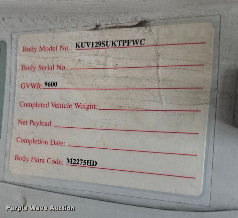 image for item ER2264 2007 Chevrolet Express 3500 Cargo utility van