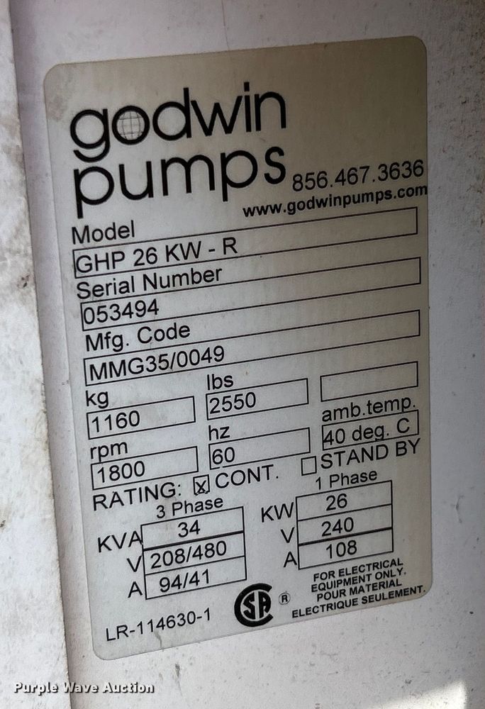 image for item ET3064 (2) Godwin Power generators