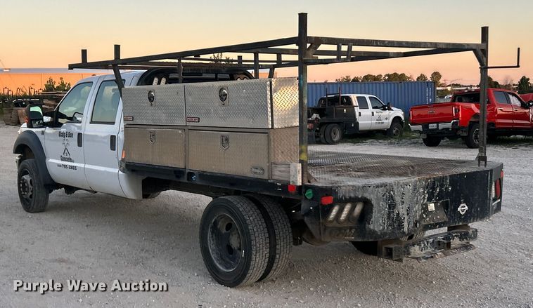 image for item ET3101 2013 Ford F450 Super Duty XL Crew Cab flatbed truck