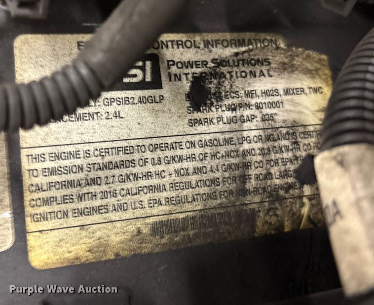 image for item ET8534 2016 Hyster S50CT  forklift