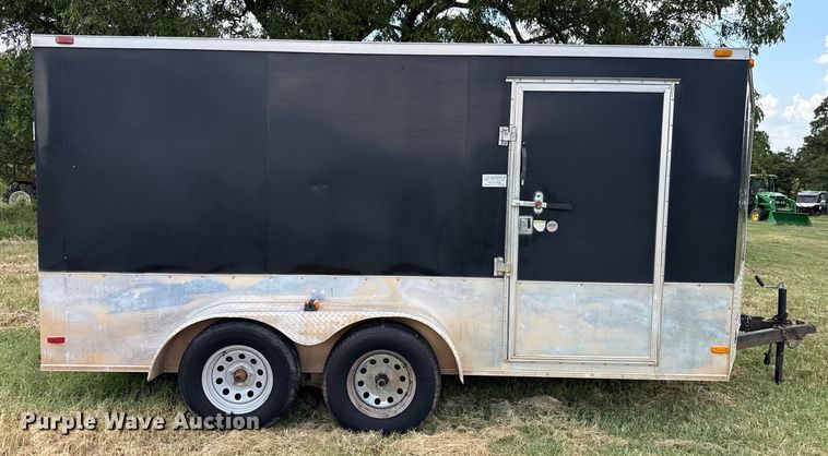 image for item EU2144 2015 Covered Wagon Trailers CW7X14TA2 enclosed cargo trailer