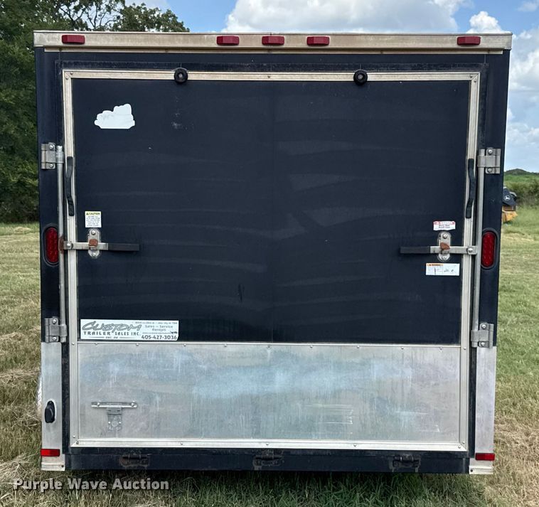 image for item EU2144 2015 Covered Wagon Trailers CW7X14TA2 enclosed cargo trailer