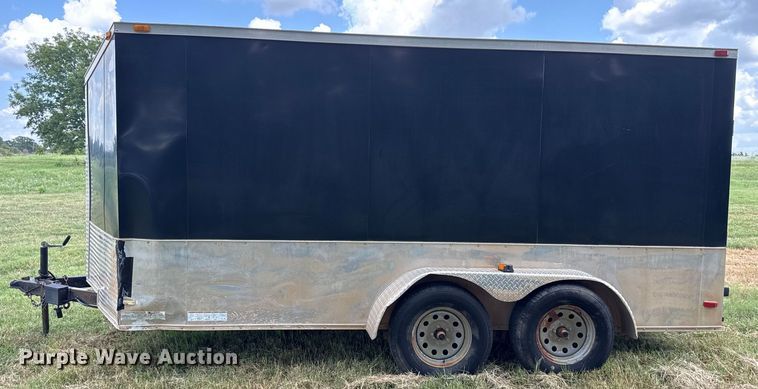 image for item EU2144 2015 Covered Wagon Trailers CW7X14TA2 enclosed cargo trailer