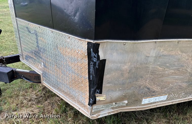 image for item EU2144 2015 Covered Wagon Trailers CW7X14TA2 enclosed cargo trailer