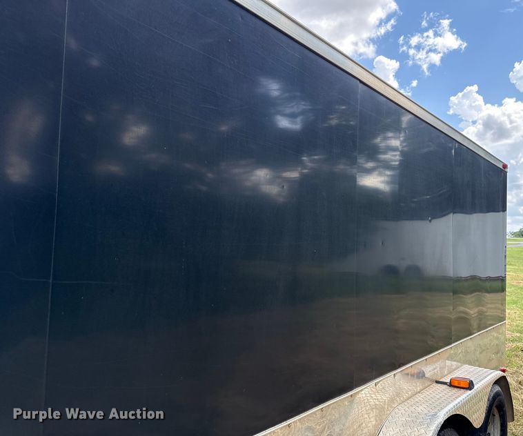 image for item EU2144 2015 Covered Wagon Trailers CW7X14TA2 enclosed cargo trailer