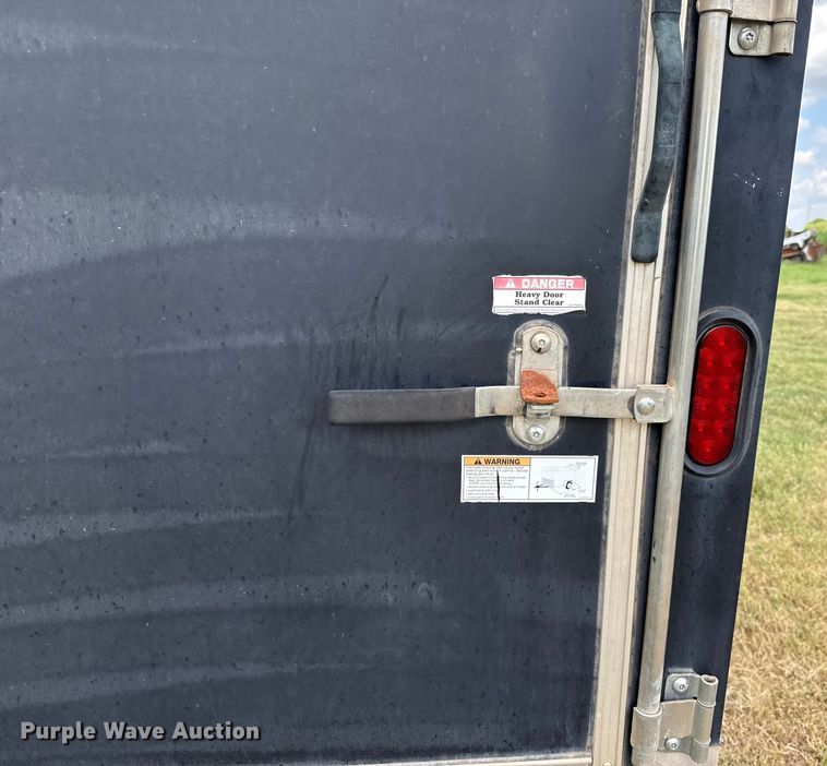 image for item EU2144 2015 Covered Wagon Trailers CW7X14TA2 enclosed cargo trailer