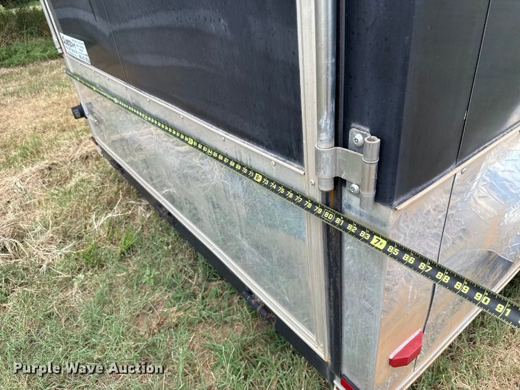 image for item EU2144 2015 Covered Wagon Trailers CW7X14TA2 enclosed cargo trailer