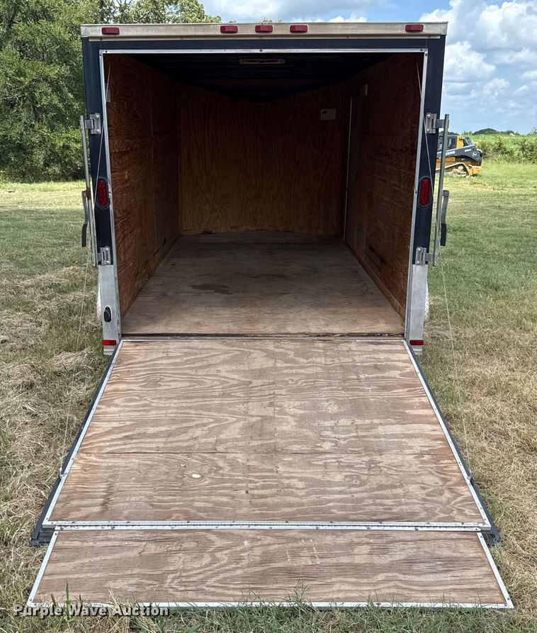 image for item EU2144 2015 Covered Wagon Trailers CW7X14TA2 enclosed cargo trailer