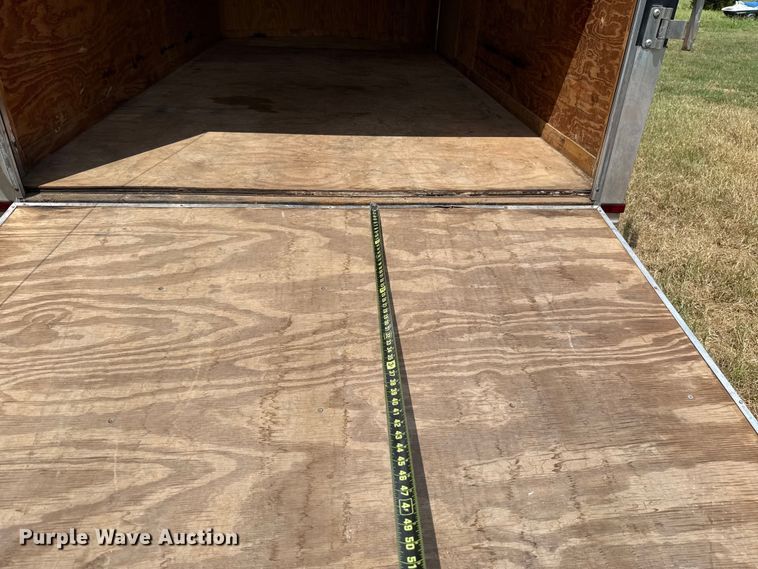 image for item EU2144 2015 Covered Wagon Trailers CW7X14TA2 enclosed cargo trailer