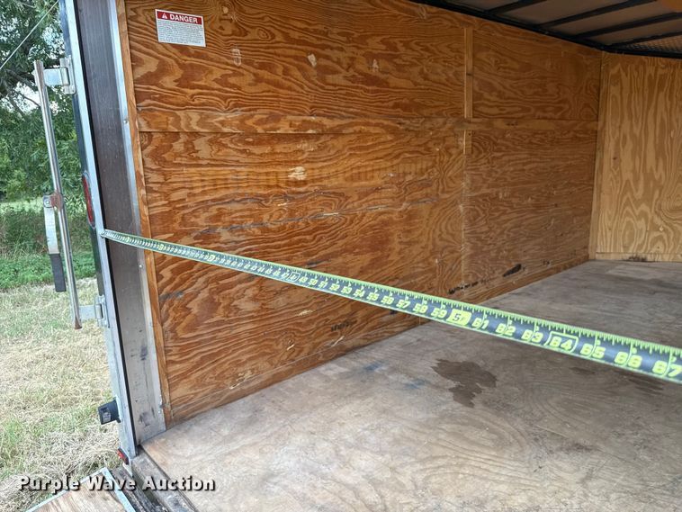 image for item EU2144 2015 Covered Wagon Trailers CW7X14TA2 enclosed cargo trailer