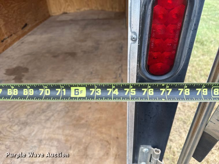 image for item EU2144 2015 Covered Wagon Trailers CW7X14TA2 enclosed cargo trailer