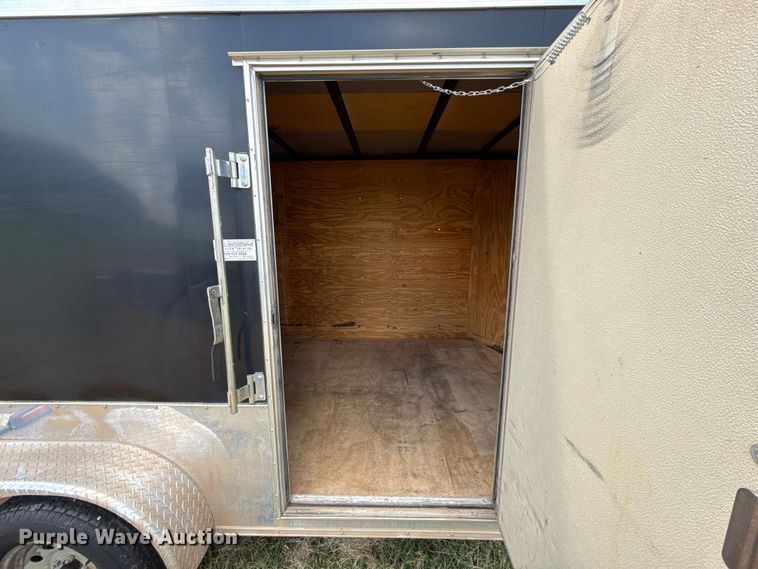 image for item EU2144 2015 Covered Wagon Trailers CW7X14TA2 enclosed cargo trailer