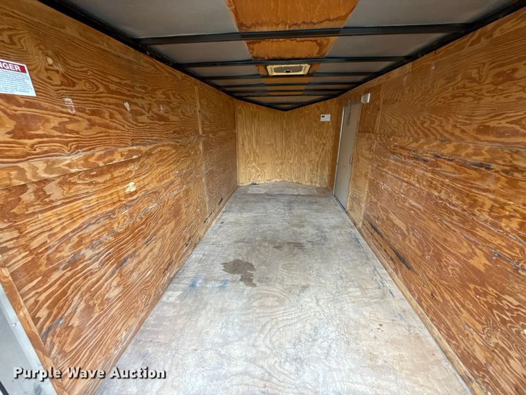 image for item EU2144 2015 Covered Wagon Trailers CW7X14TA2 enclosed cargo trailer