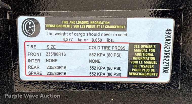 image for item EU2157 2024 BCL Fabrication tilt deck utility trailer