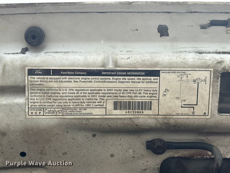 image for item EU2176 2001 Ford F550 utility / service truck