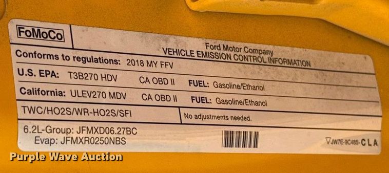 image for item EU2218 2018 Ford F350 Super Duty utility bed pickup truck