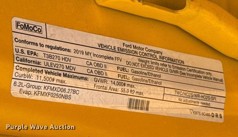 image for item EU2222 2019 Ford F350 Super Duty  utility bed pickup truck