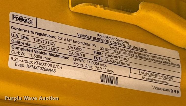 image for item EU2223 2019 Ford F350 Super Duty utility bed pickup truck