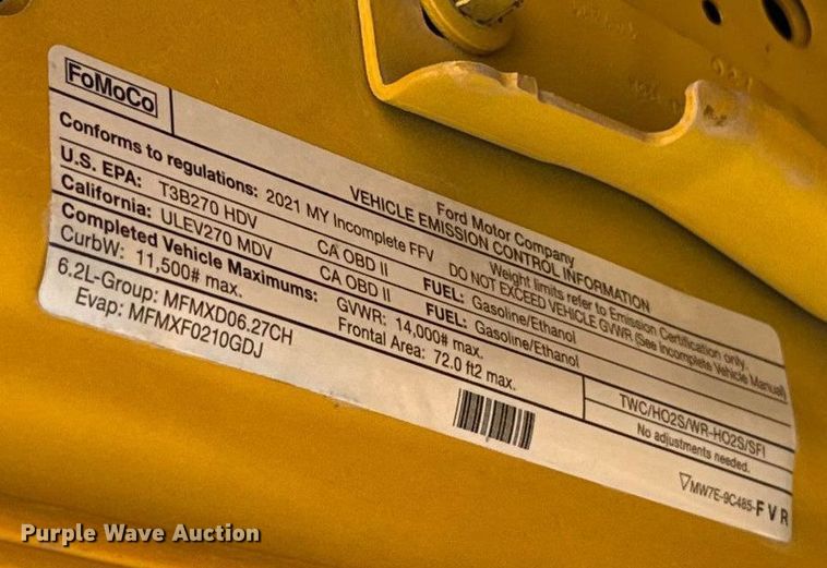 image for item EU2224 2021 Ford F350 Super Duty utility bed pickup truck