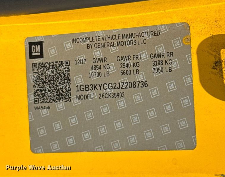 image for item EU2227 2018 Chevrolet Silverado 3500HD utility bed pickup truck