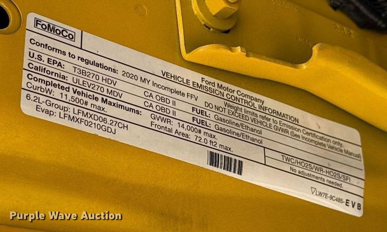 image for item EU2233 2020 Ford F350 Super Duty utility bed pickup truck