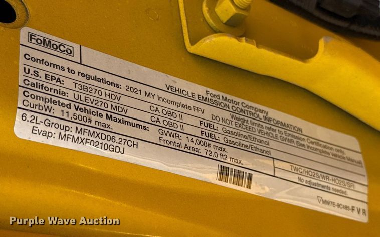 image for item EU2234 2021 Ford F350 Super Duty utility bed pickup truck