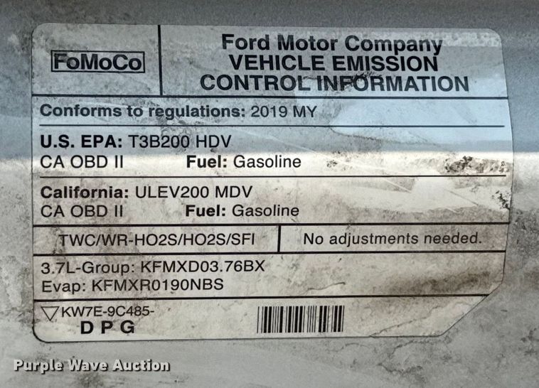 image for item EU2238 2019 Ford Transit 150 van