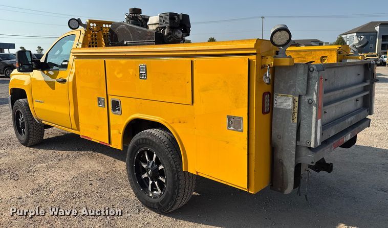 image for item EU2241 2018 Chevrolet Silverado 3500HD utility bed pickup truck