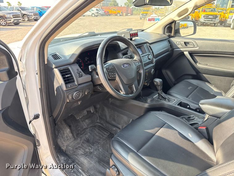 image for item EU2245 2021 Ford Ranger SuperCab utility bed pickup truck