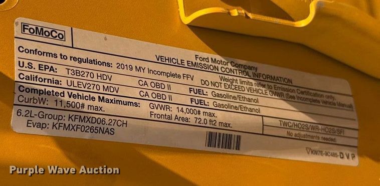 image for item EU2248 2019 Ford F350 Super Duty utility bed pickup truck