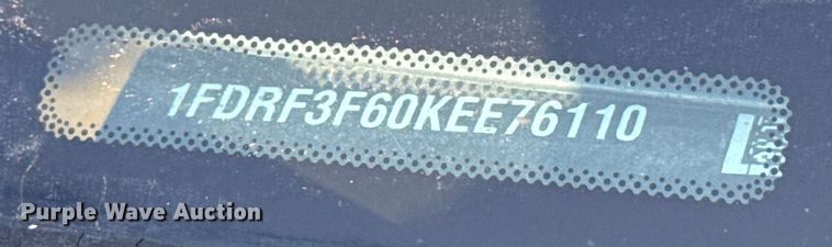 image for item EU2248 2019 Ford F350 Super Duty utility bed pickup truck